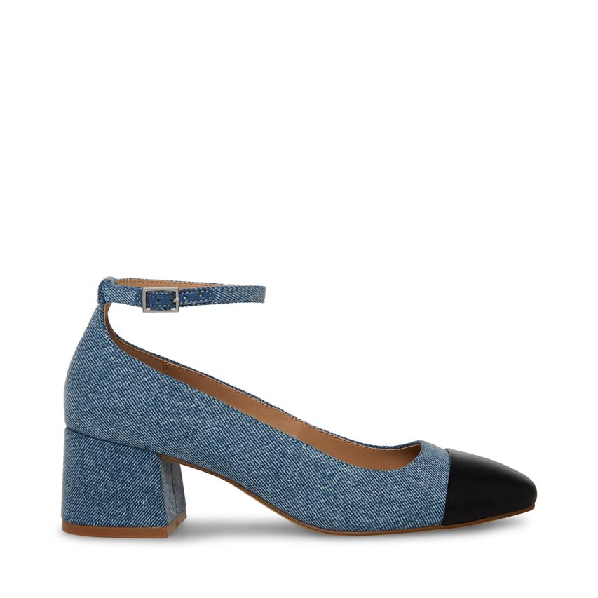 Tacones Steve Madden Eli Denim Mujer Azules | ES LK0E84